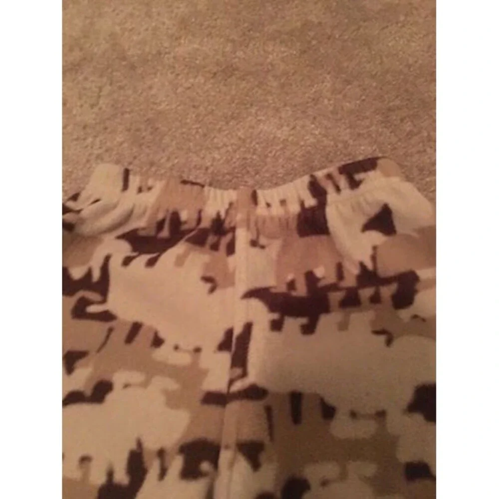 Carter's Baby Boys Fleece Pajama Pants Lounge Sleep Size 18 Months Brown Tan